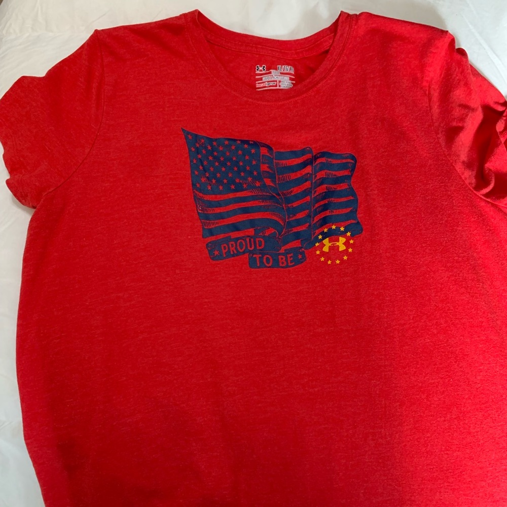 Under Armour red shirt